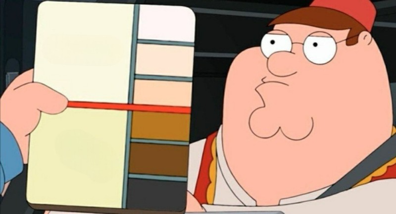 Peter Griffin , oscar skin color
