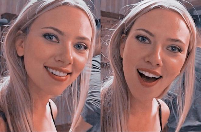 Surprised Scarlett Johansson