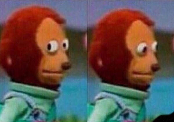 Awkward Look Monkey Puppet